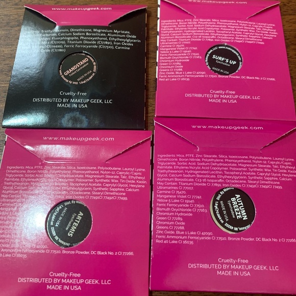 Makeup Geek Eyeshadow Palette Bundle Quad Grandstand Artemis Autumn Breeze BNIB - Picture 11 of 14